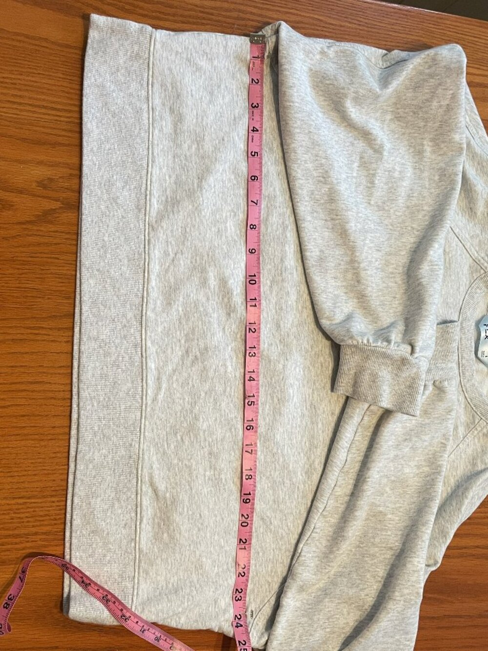 FLX: Oversized-fit Light Grey Sweatshirt with Grommet detail - Picture 5 of 5